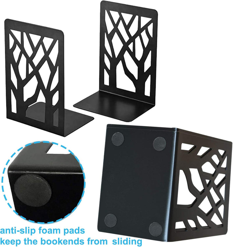 MSDADA Buchstützen, Buchstütze aus Metall Bücher Halter Regal, Bookends Buchstopper, Buchhalterung B