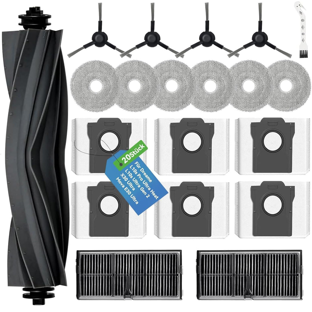 Zubehör für Dreame L10s Ultra Gen 2/L10s Pro Ultra Heat//Mova E30 UltraL40 Ultra AE/X30 Ultra – 1 Ha