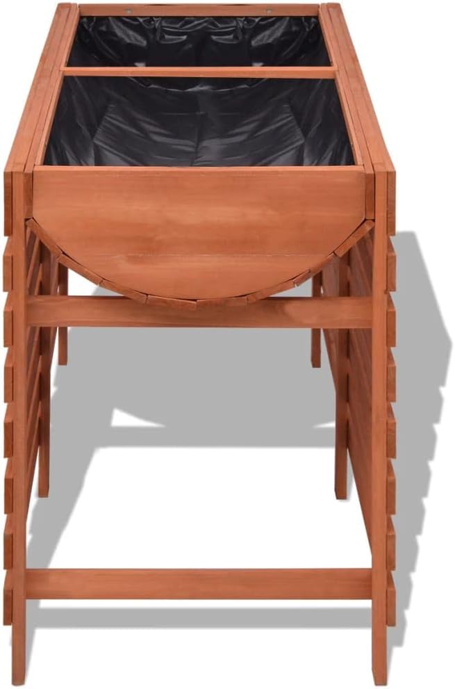 FIRBNUS Pflanzkübel 100x50x71 cm Braun Massives Chinesisches Tannenholz Blumenkübel Einsatz im Ausse