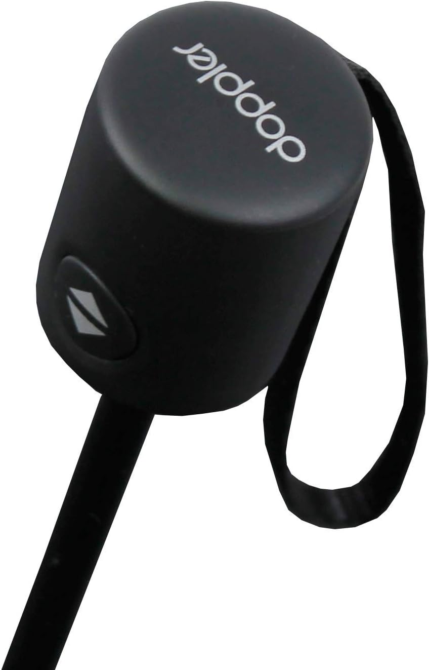 doppler magic zero mini Taschenschirm mit Auf-Zu-Automatik - simply black Uni Black, Uni Black
