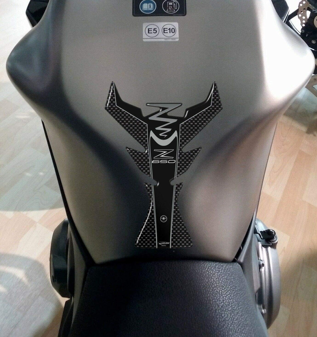 labelbike - Aufkleber-KIT Graue Farbe IN Harz 3D Gel Schutz kompatibel mit Kawasaki Z650 Gray Carbon