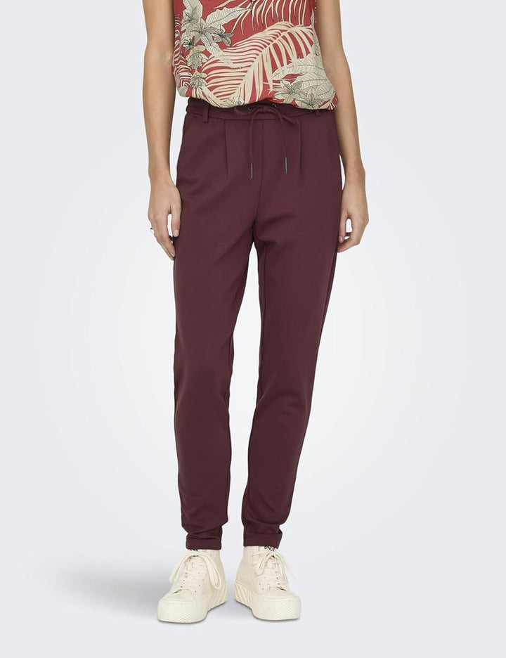 ONLY Female Chino Hose ONLPARIS Slim Fit Chino Hose XXS / 30L Red Mahogany, XXS / 30L Red Mahogany
