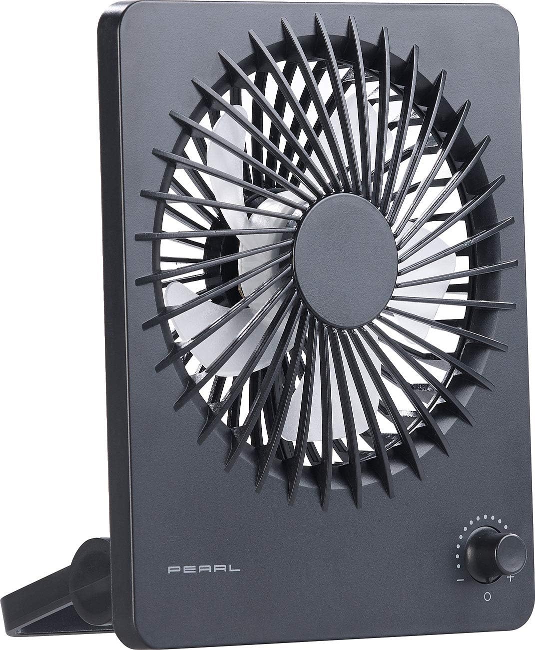 PEARL Reiseventilator: 2er-Set Kompakter Akku-Tisch- & Wandventilator, stufenlos einstellbar (Ventil