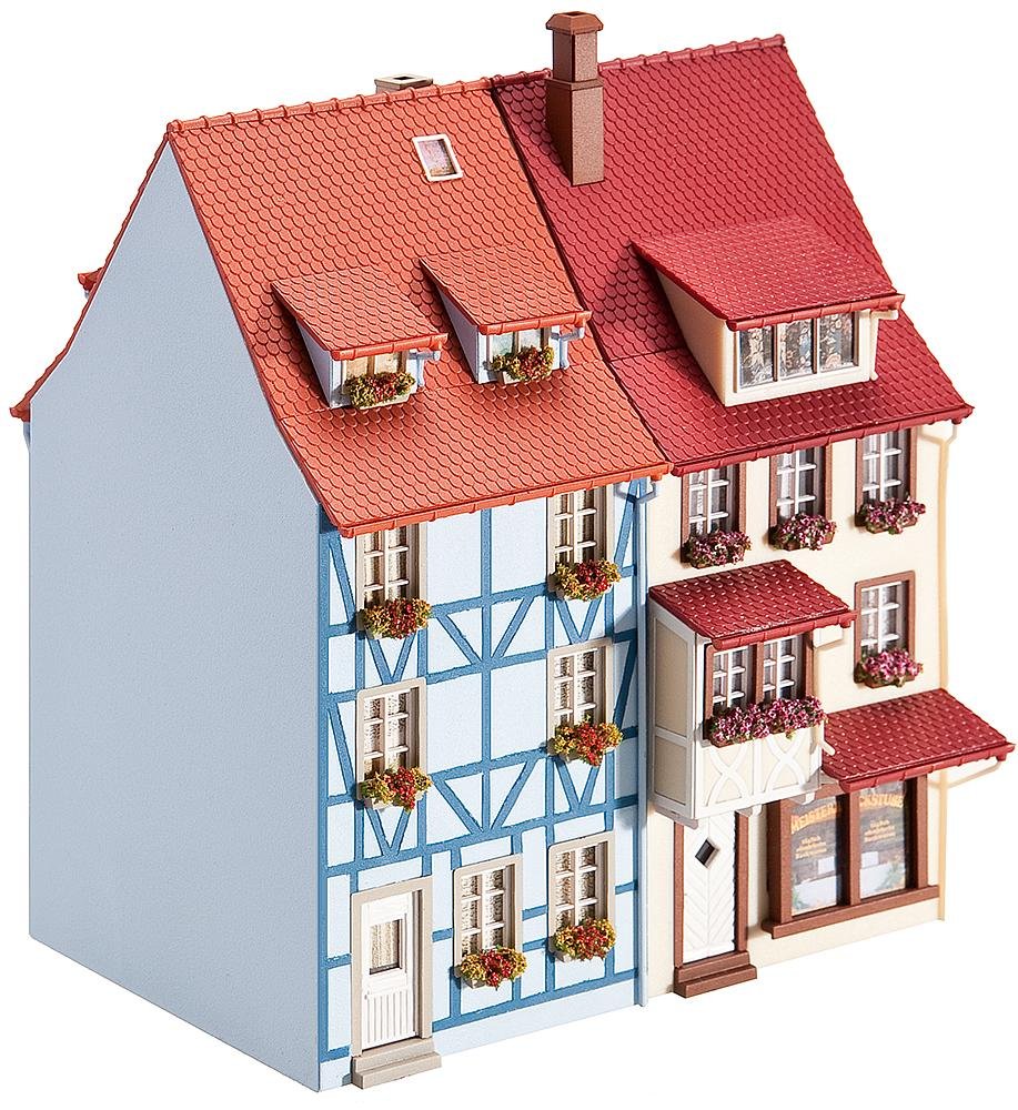 Faller FA130495 - 2 Kleinstadthäuser mit Erker, 103 x 62 x 142 mm, 110 x 62 x 152 mm