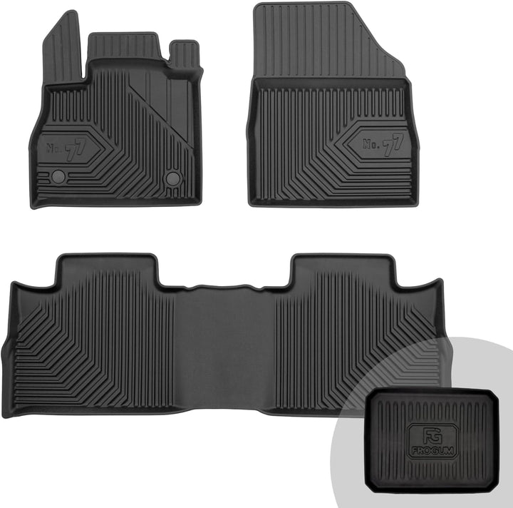 FROGUM No.77 Gummimatten Ganzjahresset von Auto Fussmatten Autofussmatten für Renault Espace V ab 20