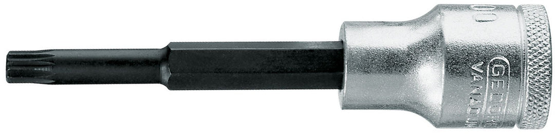 GEDORE Schraubendrehereinsatz 1/2 Zoll lang, XZN Vielzahn M14, 1 Stück, INX 19 L 14-100, M14