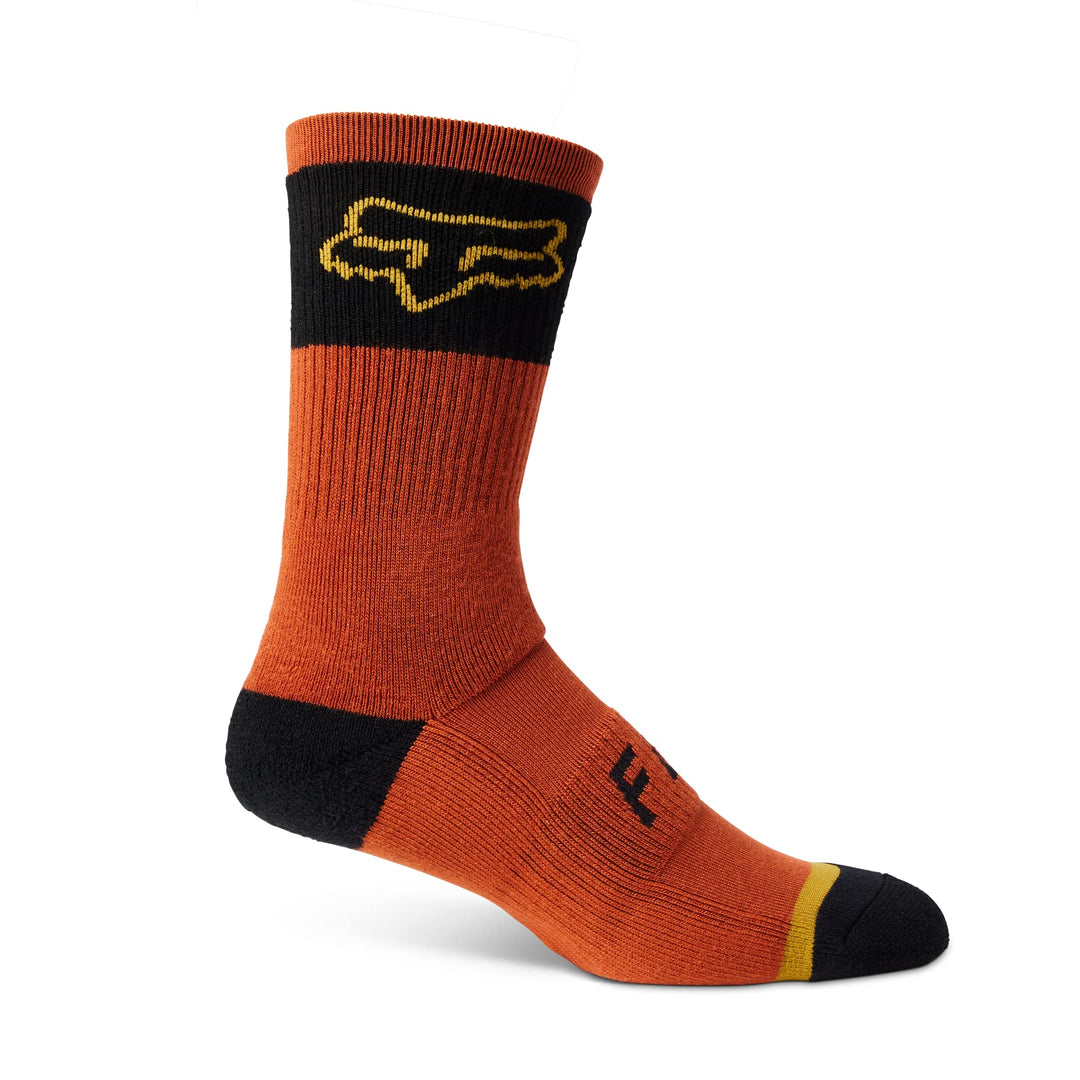 Fox Racing Herren 8" Defend Winter Sock Socken S-M Orange, S-M Orange