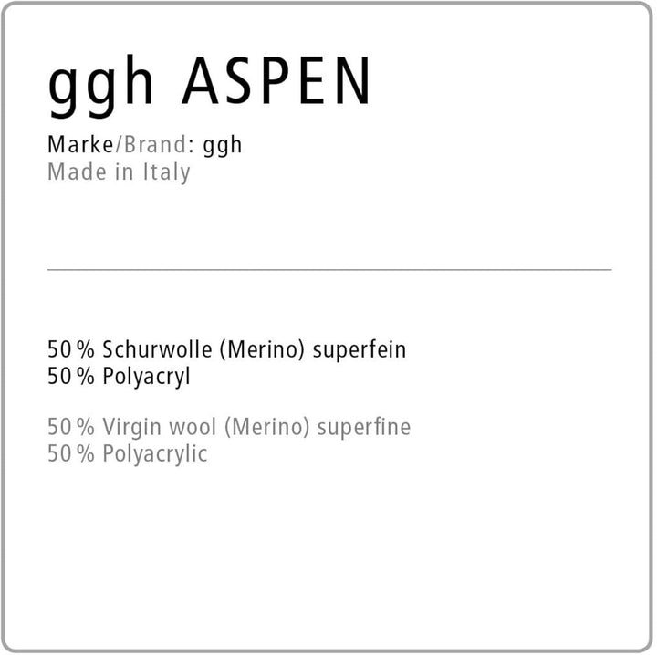 ggh Aspen Box - dicke Merinowolle Mischung - 6x50g Knäuel (insgesamt 300g) - zum Stricken oder Häkel