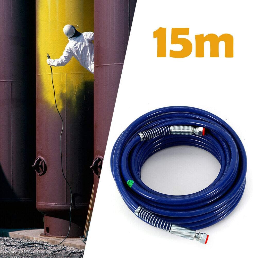 Hochdruck SprüHrohr, 15m 1/4" Airless FarbsprüH Schlauch Hochdruck Schlauch FüR Flexiblen Faserschla