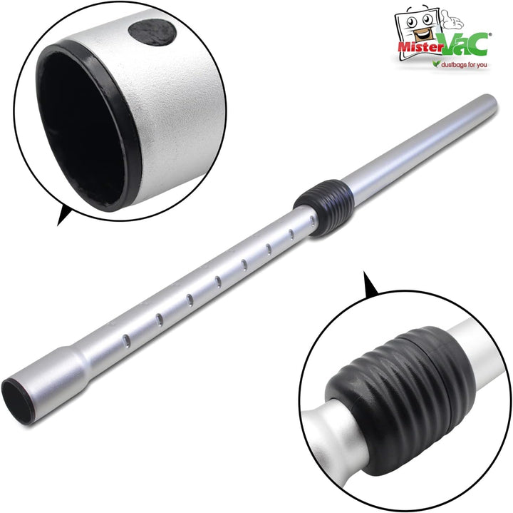 MisterVac | Teleskop-Staubsaugerrohr kompatibel mit Hitachi CV-400PRO,CV-400PPRO
