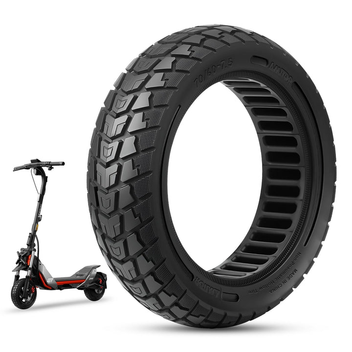 Amitor 70/60-7.5 Reifen Vollgummi Offroad für Segway ZT3 Pro/Segway-Ninebot MAX G3 Reifen E Scooter