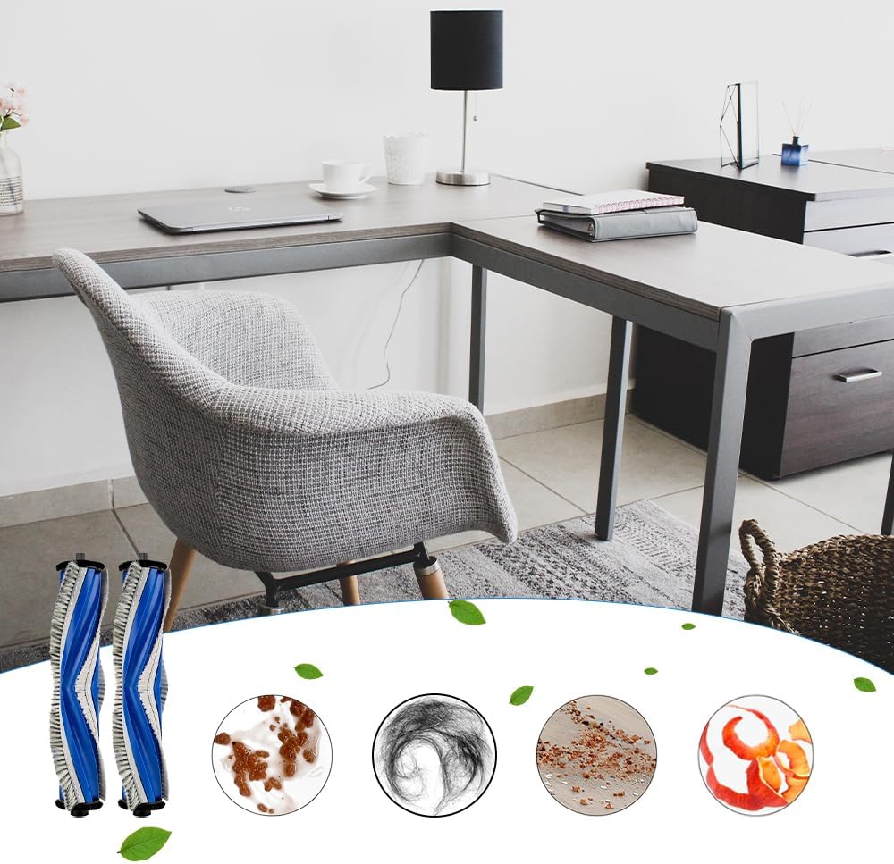 2 Stück T30 OMNI Hauptbürsten für ECOVACS DEEBOT T30 OMNI/T30 PRO OMNI/T30S/T30S Combo/N20 plus/N20