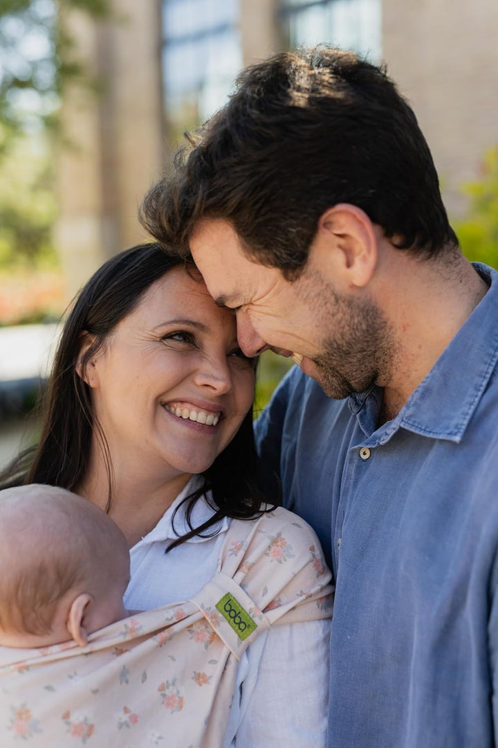 Boba Bliss Babytrage Neugeborene ab Geburt bis 15 kg - 2-in-1 Baby Carrier &amp; Baby Tragetuch Ohne Bin