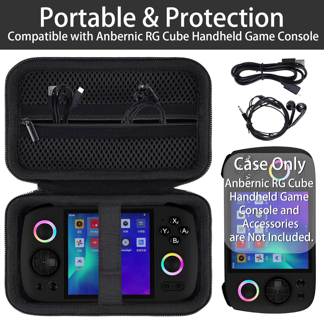 Khanka Hartschalenetui für Handheld-Spielkonsole RG Cube, Aufbewahrungs- und Tragetasche für 3,95-Zo