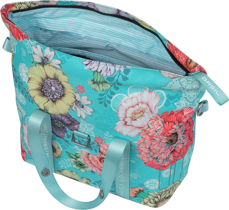 Basil B.V. Basil Bicycle Handbag Bloom Field MIK 29x15x28,5cm Sky Blue, 29x15x28,5cm Sky Blue