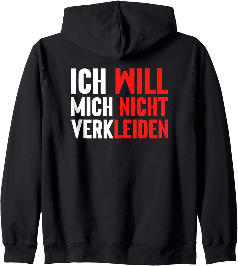 Ich hasse Karneval Anti Fasching Verkleidung Faschingsmuffel Kapuzenjacke