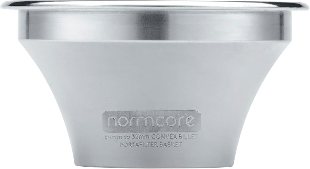 Normcore 54 mm konvexes Billet-Siebträgerkorb-Set, konvexer Espressokorb mit CNC-gefräster variabler