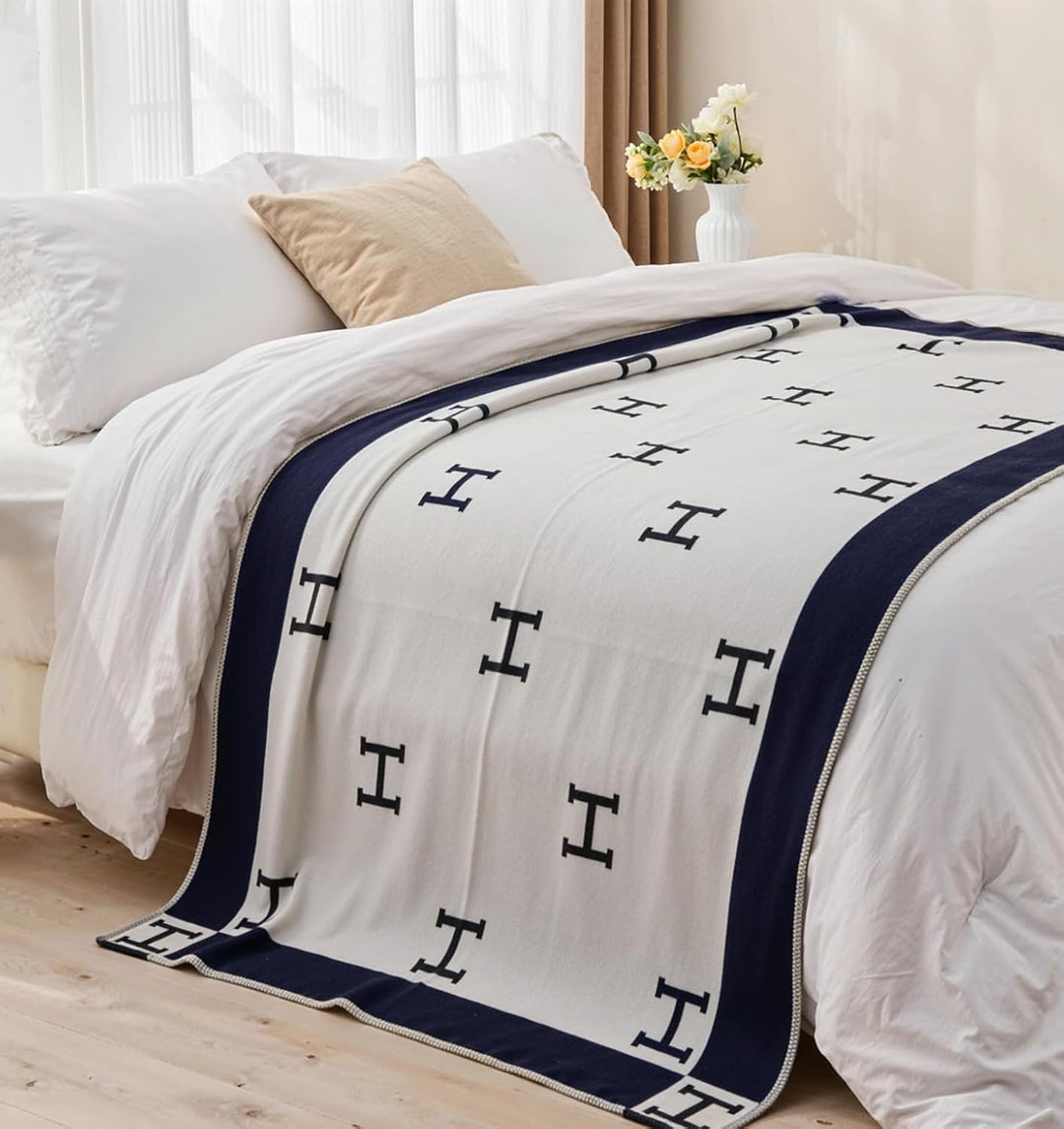 Luxusdecke aus Kaschmir &amp; Wolle – Perfekte Kuscheldecke für Sofa &amp; Sessel, Stilvoll und Wärmend, Ide