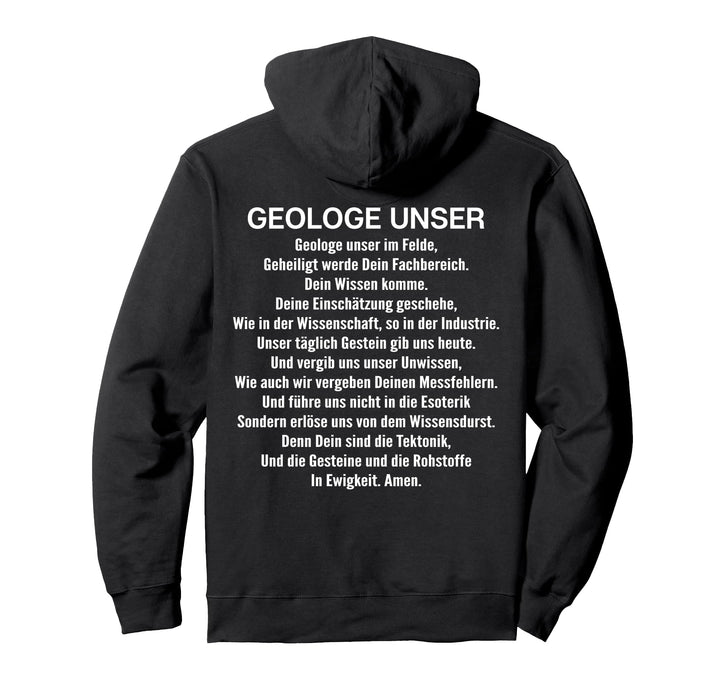 Geologe Unser Gebet Geologie Pullover Hoodie