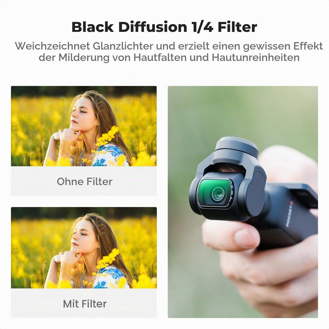 K&amp;F CONCEPT magnetisches Filter Set kompatibel mit DJI Osmo Pocket 4/3 | Magnetic Variable ND&amp;CPL&amp; B
