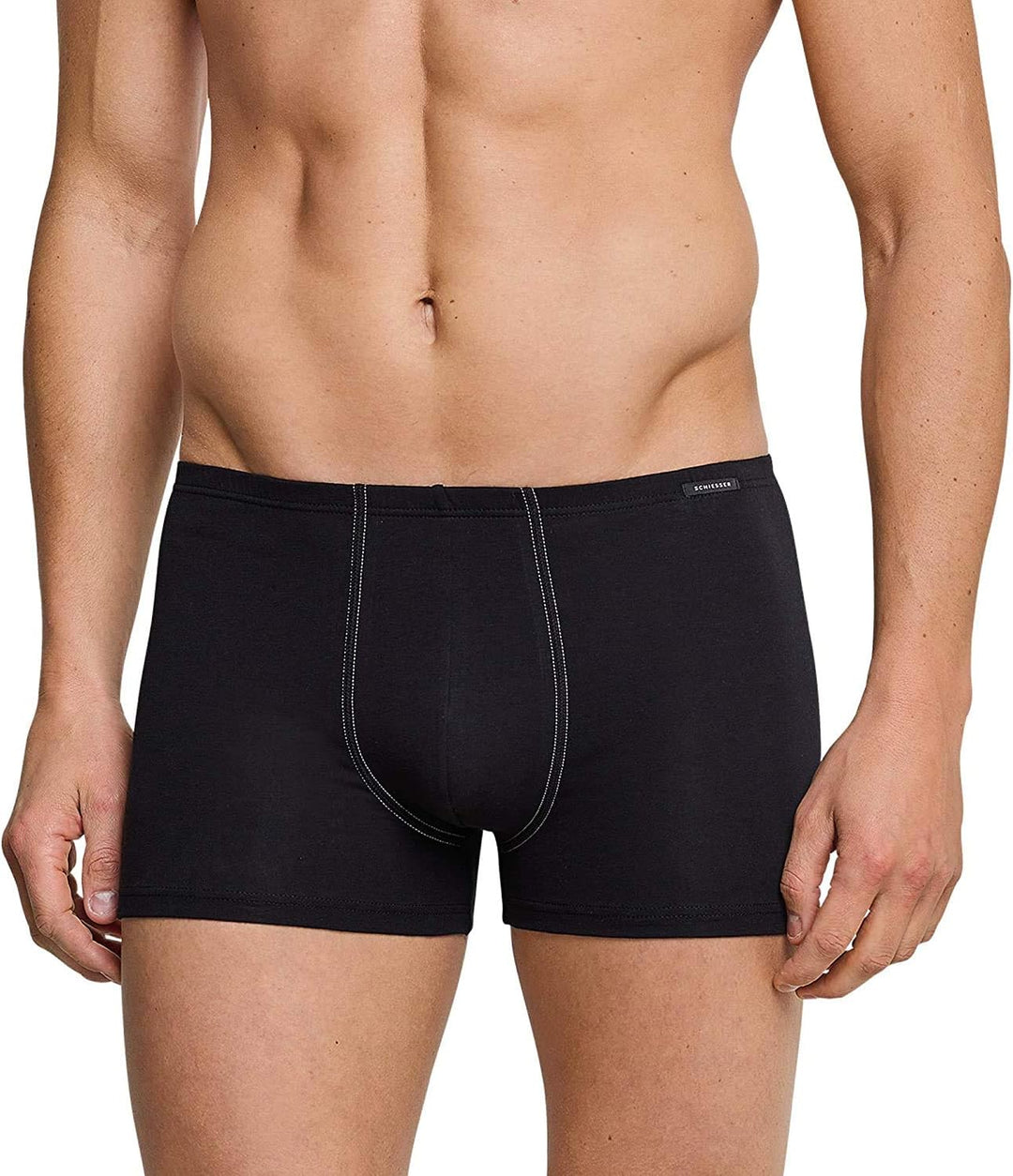 Schiesser Herren Boxershorts, 4er Pack (M / (5), schwarz)