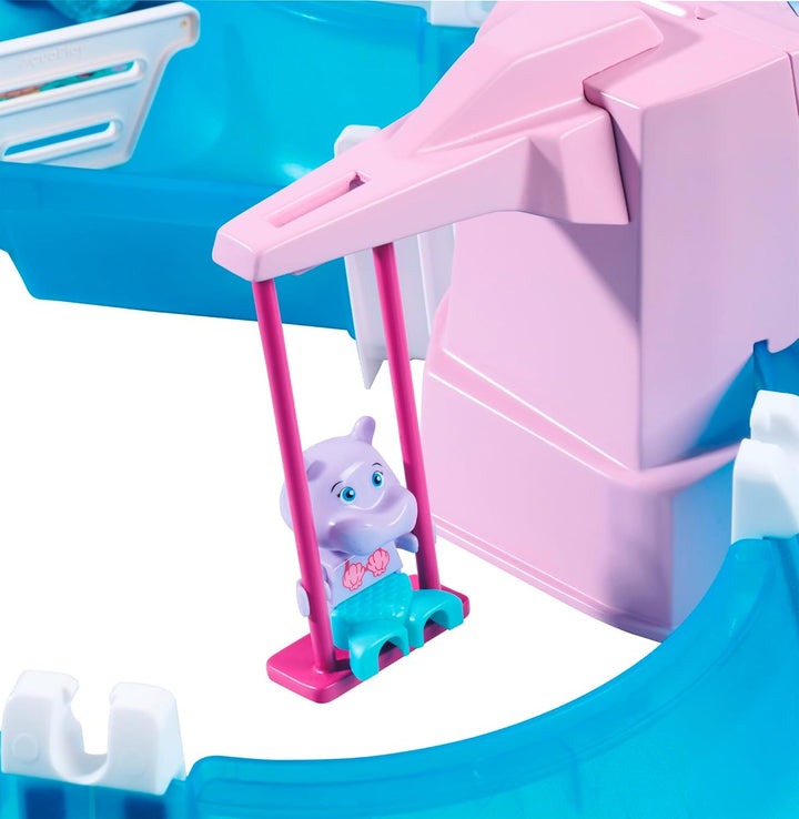 AquaPlay Meerjungfrau Wasserbahn - Outdoor-Wasserspiel mit Bahn, Boot und 2 Spiel-Figuren in Meerjun