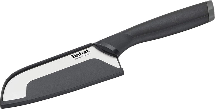 Tefal K2213614 Santoku Comfort, Rostfreier Edelstahl, 5.3 cubic_centimeters, Schwarz 12 cm Santokume