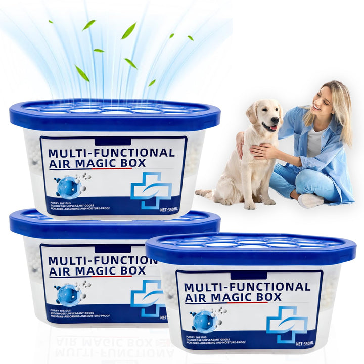 3 Stück Indoor Multifunctional Air Magic Box, Air Magic Staubbox, Formel auf Pflanzenbasis, Automati