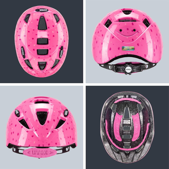 Uvex Unisex Kinder Radhelm 46-52 cm pink confetti, 46-52 cm pink confetti