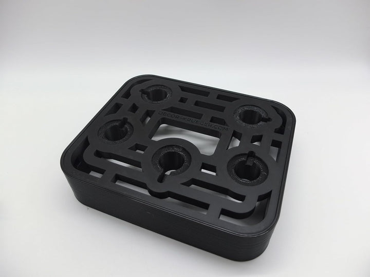 Halter Aufsteller für KitchenAid Nudelvorsatz Pasta für 5 Aufsätze Art Deco Sti (Black) Schwarz, Sch