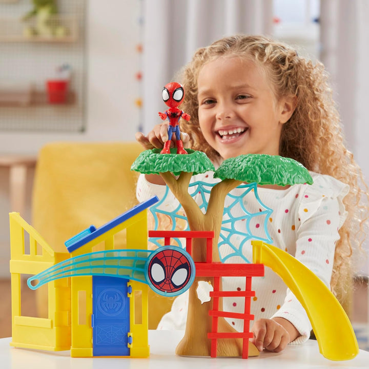HASBRO Marvel Spidey und Seine Super-Freunde Spideys Spielplatz Spielset mit Spidey Action-Figur, Sp