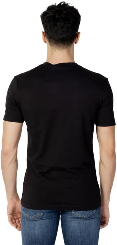 Calvin Klein Herren T-Shirt Kurzarm Core Monologo Rundhalsausschnitt S Schwarz (Ck Black), S Schwarz