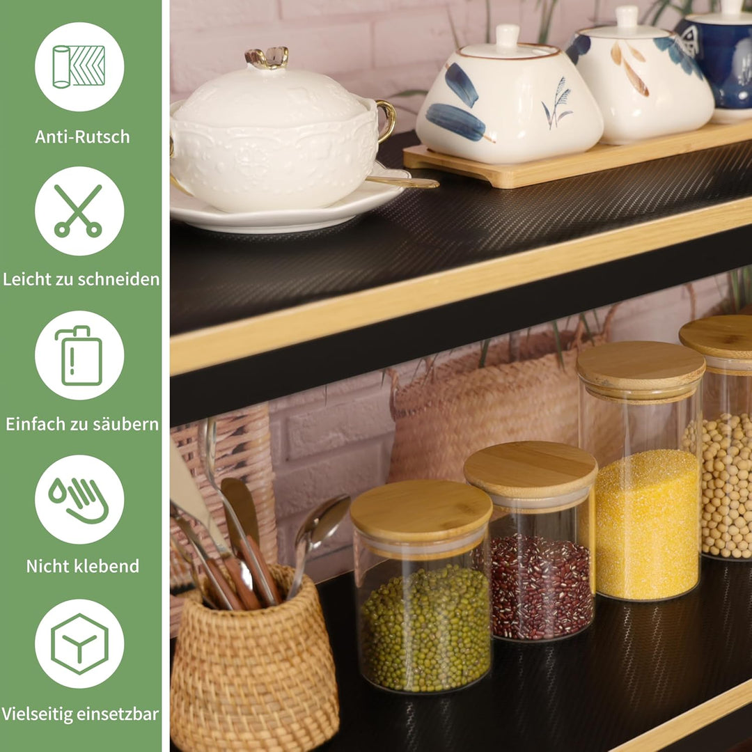 wohomuke Schubladenmatte 50x600cm Matte für schubladen Kühlschrankmatten Für Schubladen Regale Schra