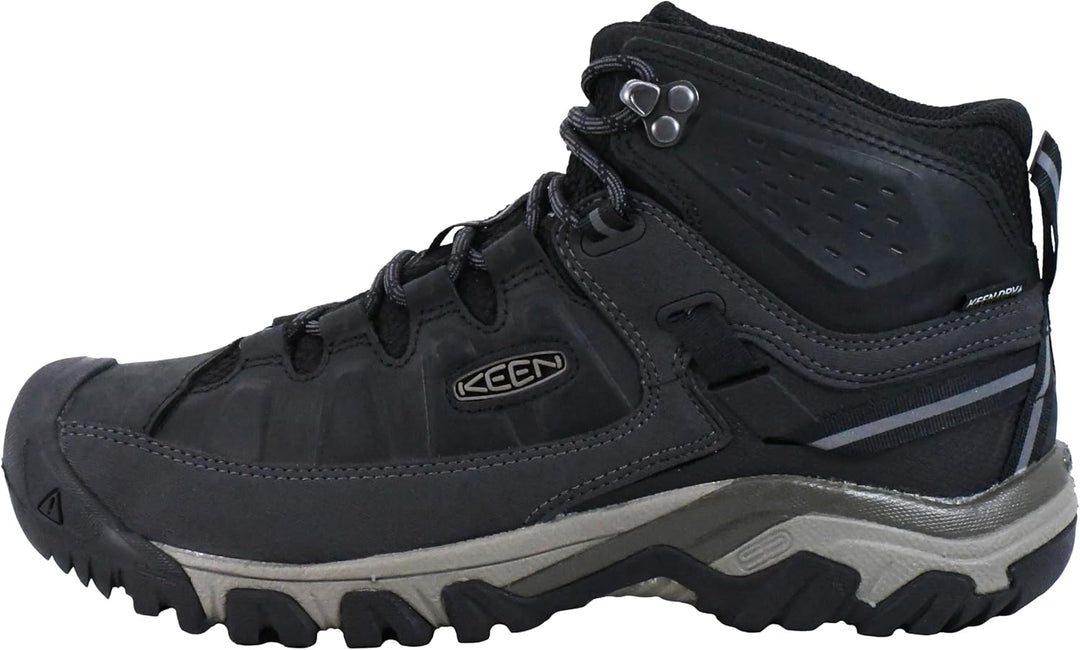 KEEN Targhee III Herren-Wanderstiefel, mittelhoch, wasserdicht 43 EU Schwarz Brindle, 43 EU Schwarz