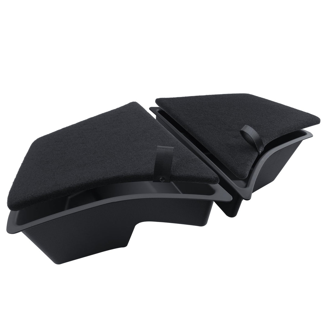 Kofferraum Organizer 2 Pcs für Tesla Model 3 2024-2025 TPE Kofferraum Aufbewahrungsbox mit Beflockun