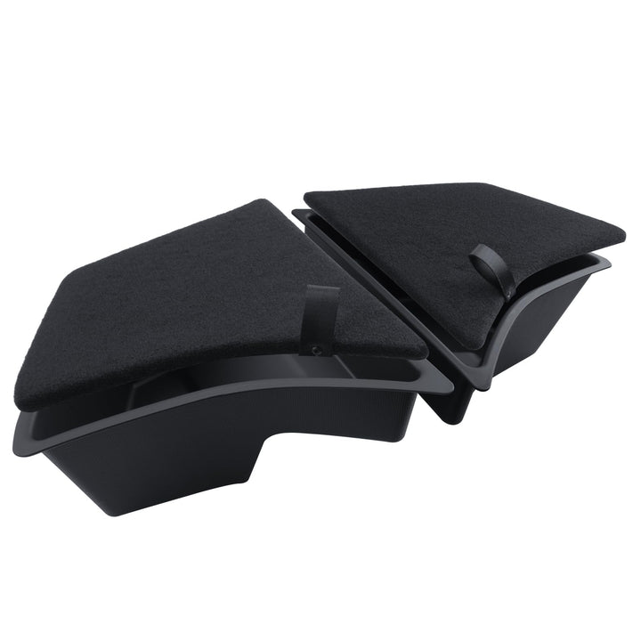 Kofferraum Organizer 2 Pcs für Tesla Model 3 2024-2025 TPE Kofferraum Aufbewahrungsbox mit Beflockun