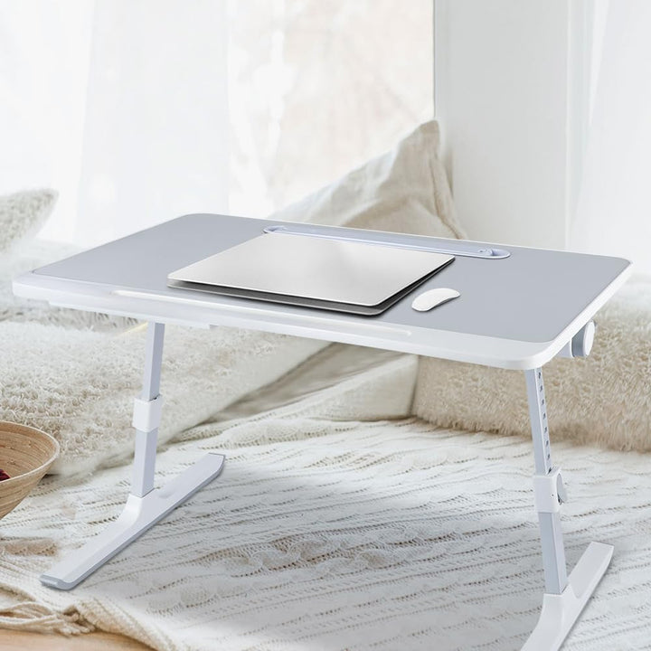 OHMG Lap Desks Computertisch aus Bambus, verstellbar, faltbar, tragbar, für Computer, Halterung für