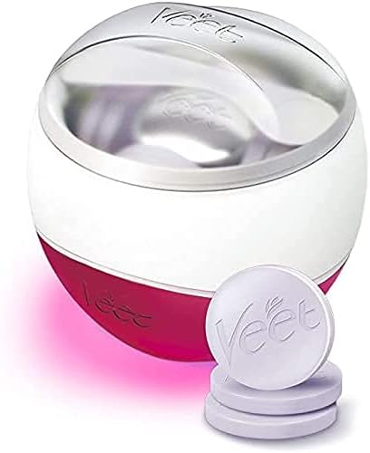 Veet Spawax elektrisches Warmwachs Set - 1x Warmwachs-Gerät, 2x6 Wachsscheiben (2er