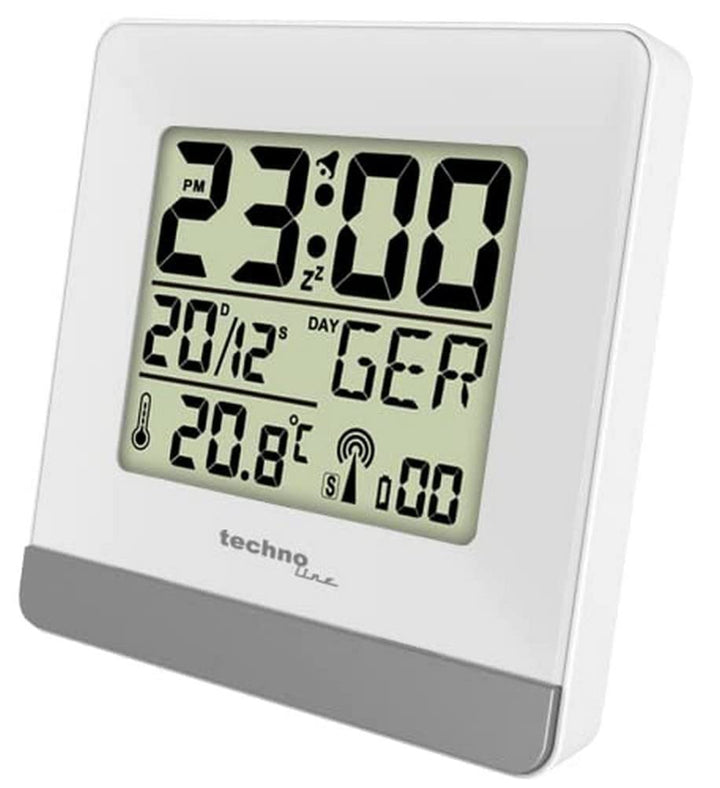 Technoline Funkwecker mit Temperaturanzeige, Weiss, 79 x 79 x 30 mm WT260 weiss, WT260 weiss