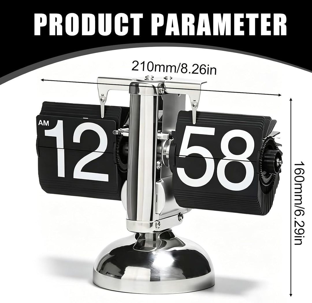 Digitale Klappuhr,Retro-Flip-Uhr,Flip-Schreibtischuhr,Flip-Uhr Retro,Schreibtischuhr Vintage Design