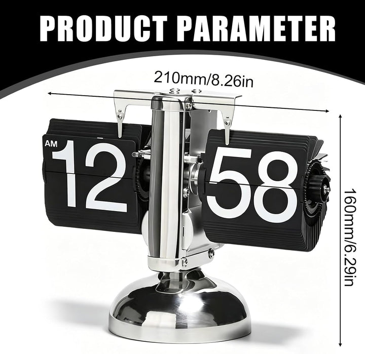 Digitale Klappuhr,Retro-Flip-Uhr,Flip-Schreibtischuhr,Flip-Uhr Retro,Schreibtischuhr Vintage Design