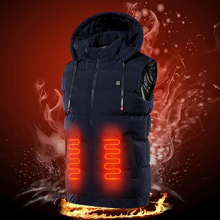 Battnot Beheizbare Weste, Beheizte Weste Damen mit 7 Heizzonen, Beheizbare Jacke Heizweste Wärmewest