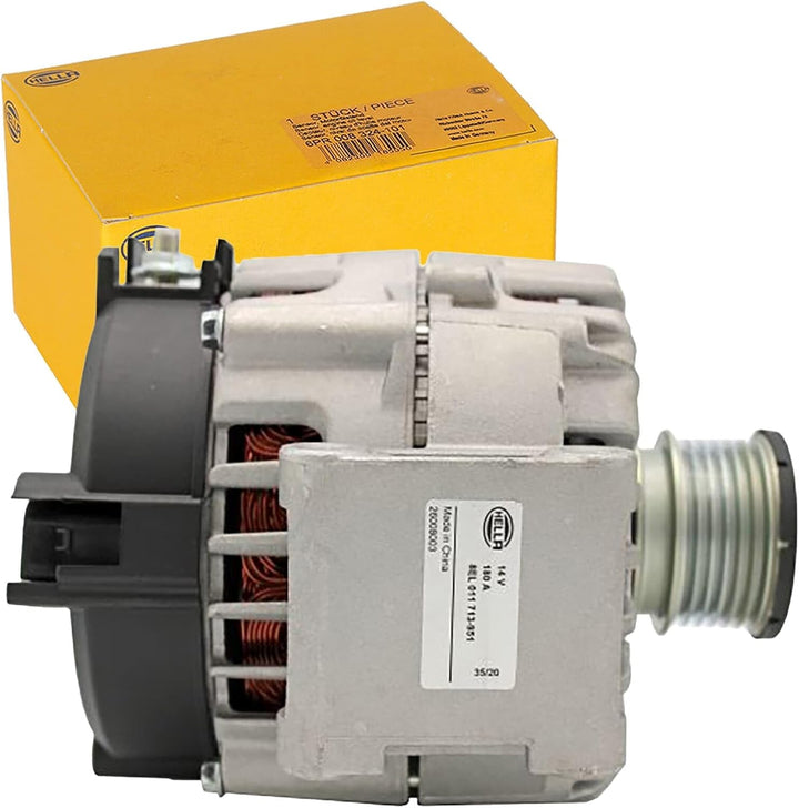 HELLA - Generator/Lichtmaschine - 14V - 180A - für u.a. Mercedes-Benz Sprinter 3,5-T Box (906) - 8EL