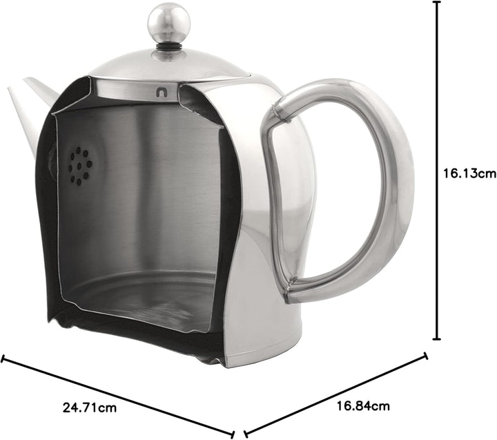 Bredemeijer Menuet Santhee Teekanne, Edelstahl, 1,4 l 1,4 L Edelstahl, 1,4 L Edelstahl