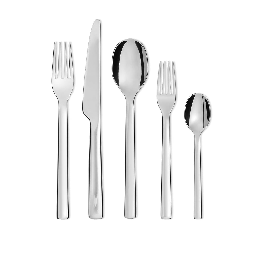 Alessi REB09S5 OVALE Besteckgarnitur 5.TLG. Edelstahl glänzend poliert,Einheiten
