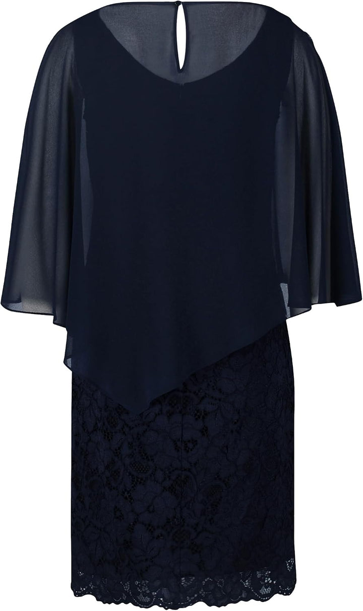 Vera Mont Damen 0273/4817 Kleid 42 Blau, 42 Blau