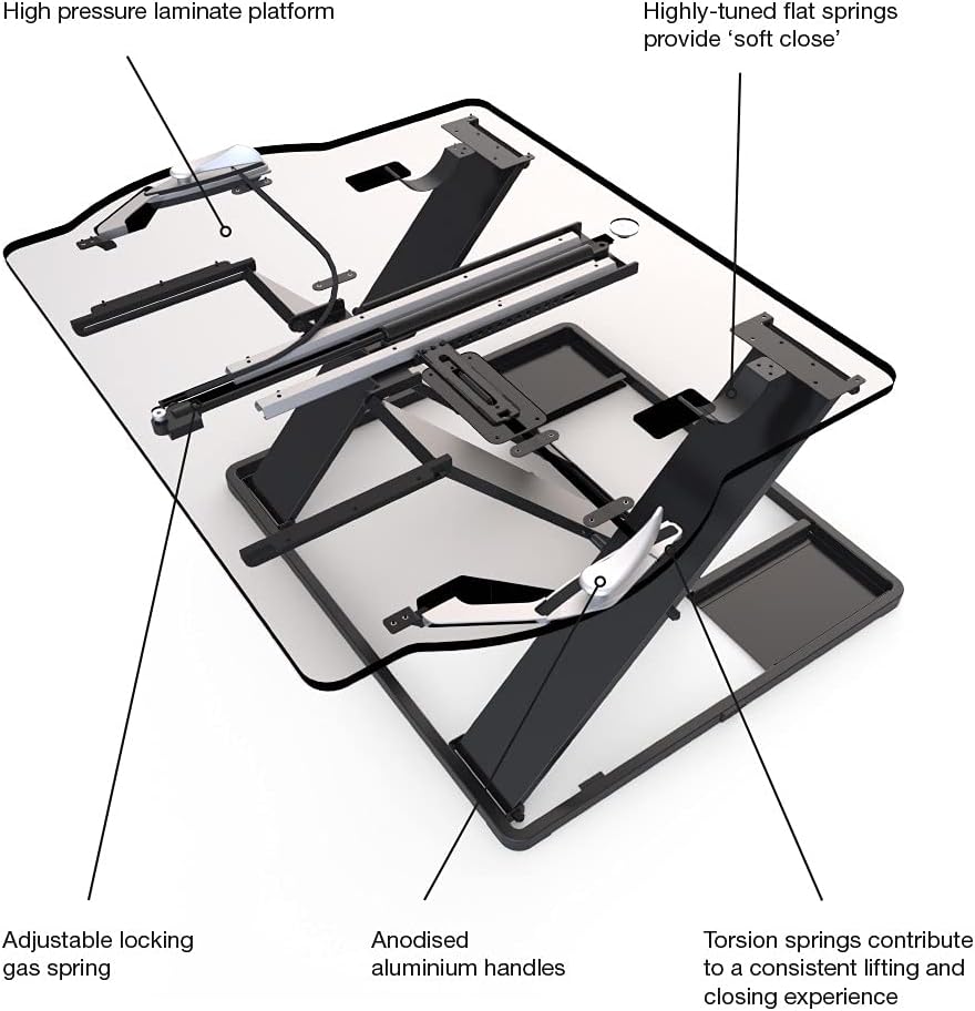 Oploft Sitz-Steh Plattform Opløft Standing Desk Converter, Opløft Standing Desk Converter