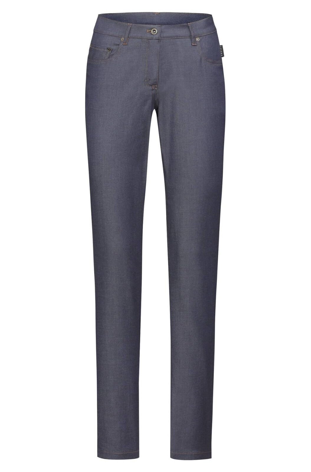 GREIFF Damen Jeans in Denim-Optik. 5-Pocket-Style und Kontraststepp Stehen für einen modernen Look A