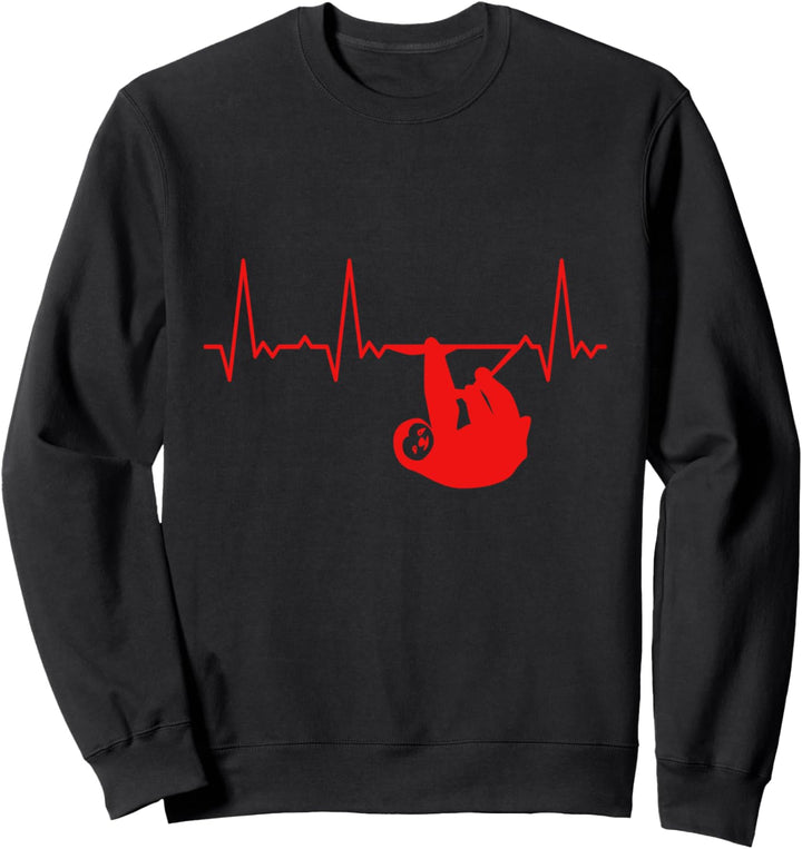 Herzschlag Faultier Sweatshirt