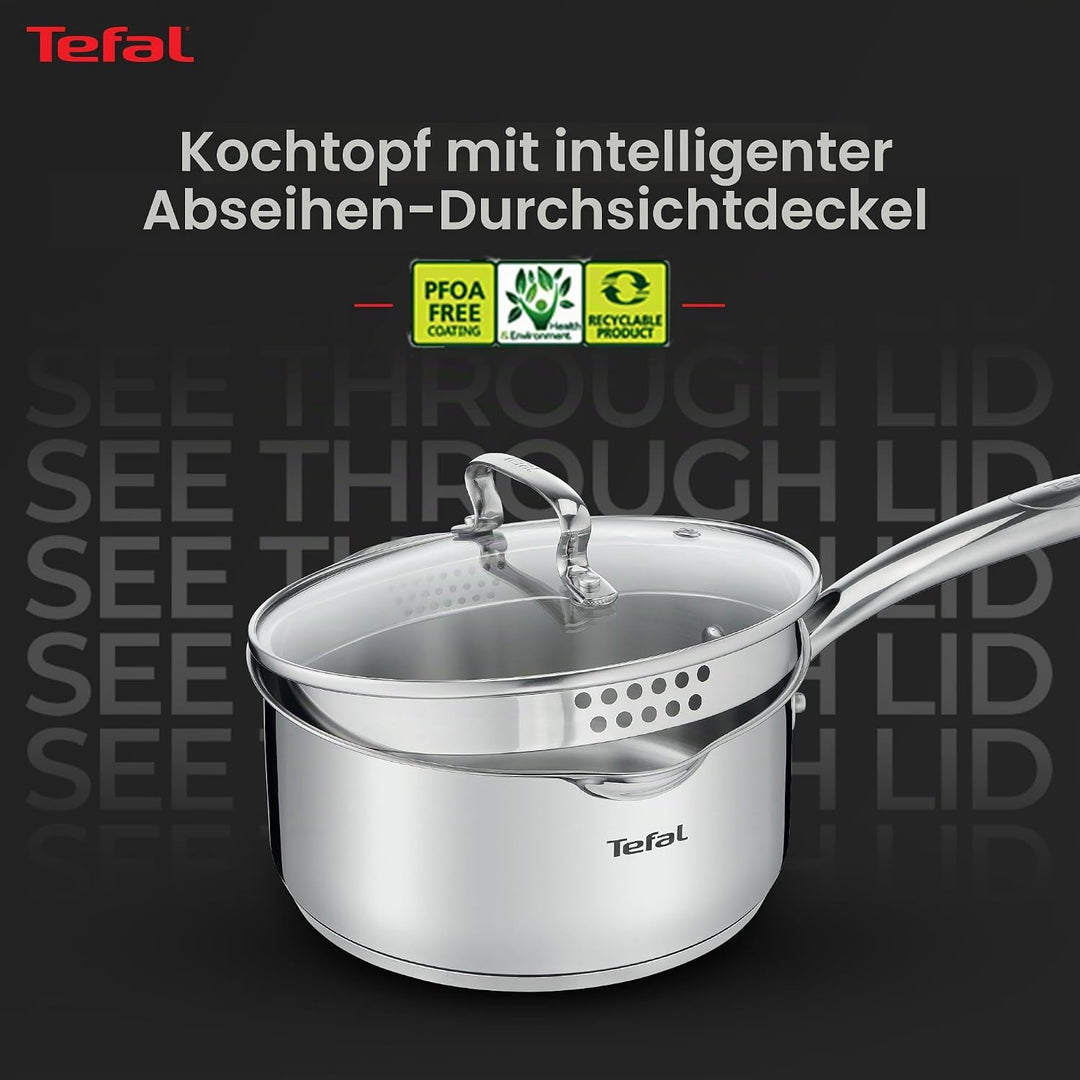 TEFAL DUETTO+ G7192355 Saucepan Round Edelstahl